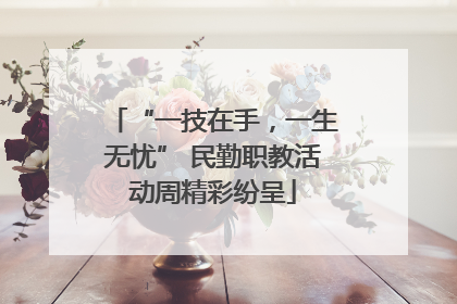 “一技在手，一生无忧” 民勤职教活动周精彩纷呈