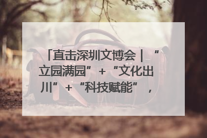 直击深圳文博会｜“立园满园”+“文化出川”+“科技赋能”，成都传媒发布三大文创领域合作清单