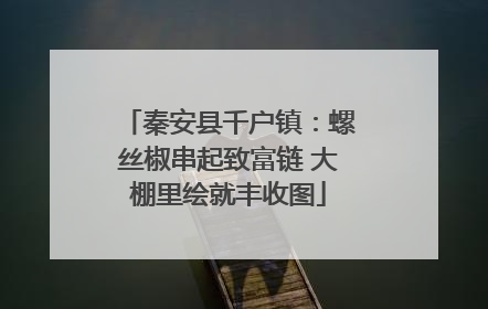 秦安县千户镇：螺丝椒串起致富链 大棚里绘就丰收图