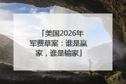 美国2026年军费草案：谁是赢家，谁是输家