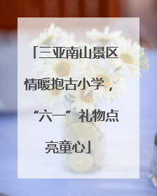 三亚南山景区情暖抱古小学，“六一”礼物点亮童心