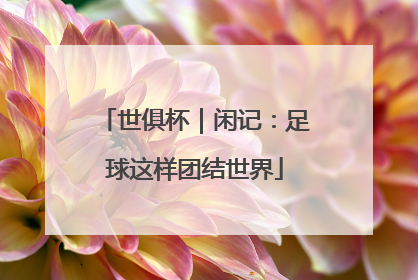 世俱杯｜闲记：足球这样团结世界