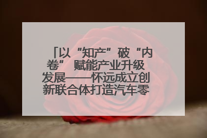 以“知产”破“内卷” 赋能产业升级发展——怀远成立创新联合体打造汽车零部件产业新高地