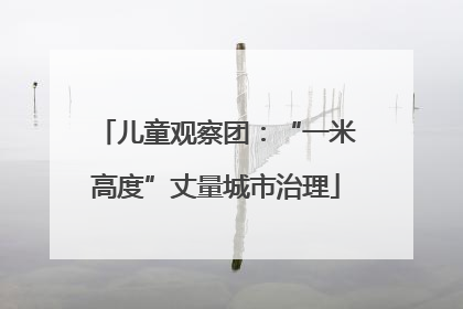 儿童观察团：“一米高度”丈量城市治理