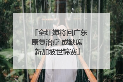 全红婵将回广东康复治疗 或缺席新加坡世锦赛