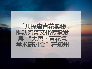 共探唐青花奥秘，推动陶瓷文化传承发展 “大唐・青花瓷学术研讨会”在郑州圆满举行