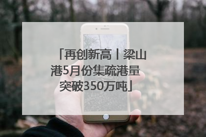 再创新高丨梁山港5月份集疏港量突破350万吨