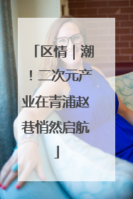 区情｜潮！二次元产业在青浦赵巷悄然启航