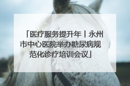 医疗服务提升年丨永州市中心医院举办糖尿病规范化诊疗培训会议
