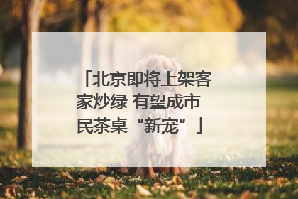 北京即将上架客家炒绿 有望成市民茶桌“新宠”