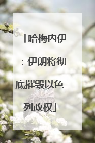 哈梅内伊：伊朗将彻底摧毁以色列政权