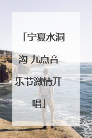 宁夏水洞沟 九点音乐节激情开唱