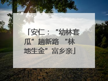 安仁：“幼林套瓜”趟新路 “林地生金”富乡亲