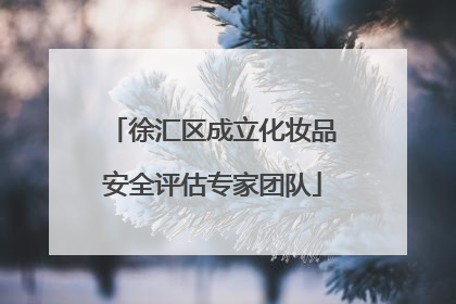 徐汇区成立化妆品安全评估专家团队