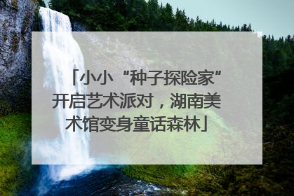 小小“种子探险家”开启艺术派对，湖南美术馆变身童话森林
