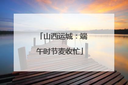 山西运城：端午时节麦收忙