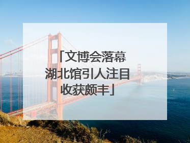 文博会落幕 湖北馆引人注目收获颇丰