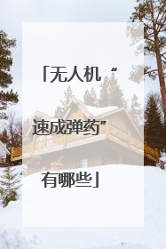 无人机“速成弹药”有哪些