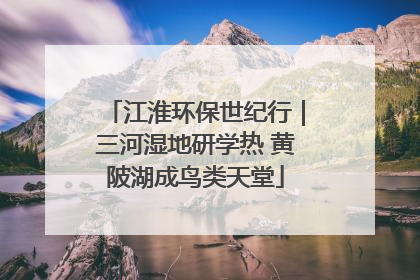 江淮环保世纪行｜三河湿地研学热 黄陂湖成鸟类天堂