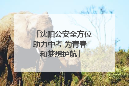 沈阳公安全方位助力中考 为青春和梦想护航