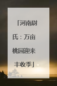 河南尉氏：万亩桃园迎来丰收季