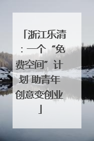 浙江乐清：一个“免费空间”计划 助青年创意变创业