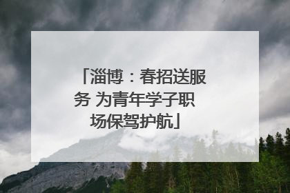淄博：春招送服务 为青年学子职场保驾护航