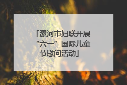 漯河市妇联开展“六一”国际儿童节慰问活动