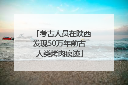 考古人员在陕西发现50万年前古人类烤肉痕迹