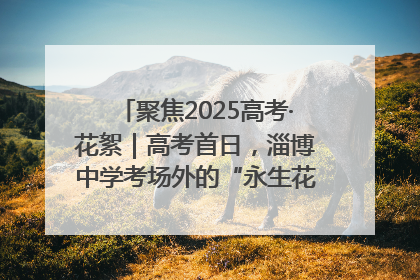 聚焦2025高考·花絮｜高考首日，淄博中学考场外的“永生花”传递温暖与祝福