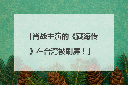 肖战主演的《藏海传》在台湾被刷屏！