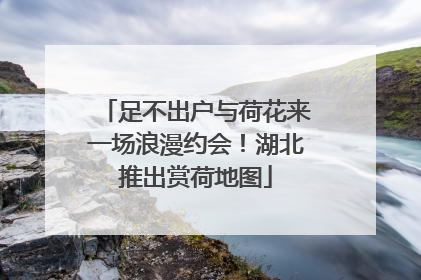 足不出户与荷花来一场浪漫约会！湖北推出赏荷地图