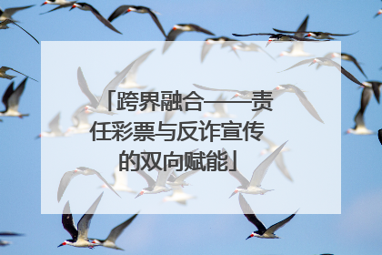 跨界融合——责任彩票与反诈宣传的双向赋能