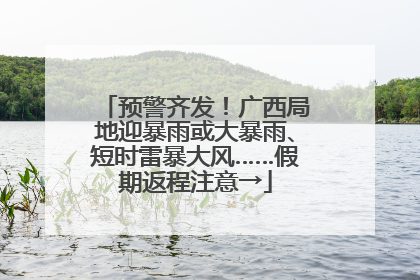 预警齐发！广西局地迎暴雨或大暴雨、短时雷暴大风……假期返程注意→