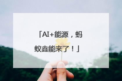 AI+能源，蚂蚁鑫能来了！